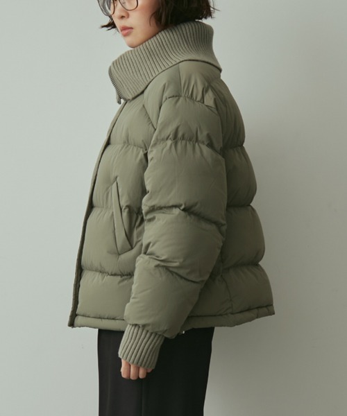 full/fill.(フルフィル)の「rib collar pudding jacket / リブカラーパディングジャケット(ダウンジャケット/コート・レディース・グレー/オフホワイト・FREE)」の22枚目の写真