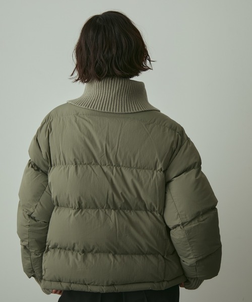 full/fill.(フルフィル)の「rib collar pudding jacket / リブカラーパディングジャケット(ダウンジャケット/コート・レディース・グレー/オフホワイト・FREE)」の4枚目の写真