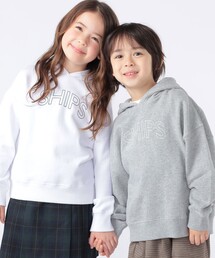 【WEB限定】SHIPS KIDS:100～160cm / SHIPS ラウンド ロゴ パーカ