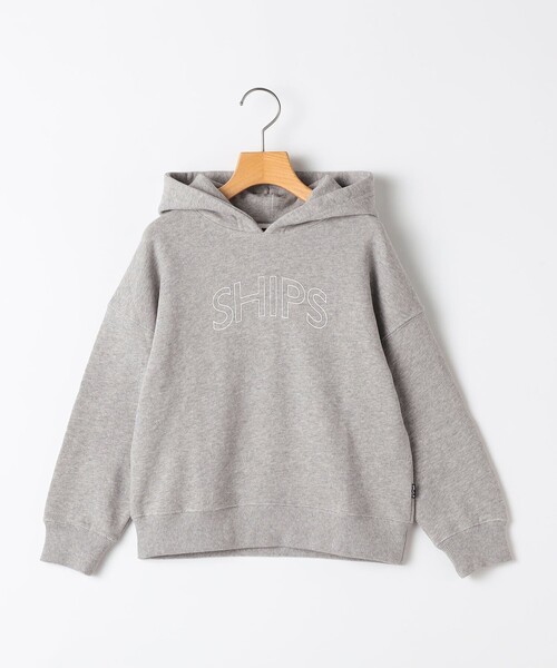 SHIPS（シップス）の「【WEB限定】SHIPS KIDS:100～160cm / SHIPS ラウンド ロゴ パーカ（パーカー・キッズ・ベージュ/ホワイト/ライトブルー/ブラック/グレー・100/110/120/130/140/150/160）」の13枚目の写真