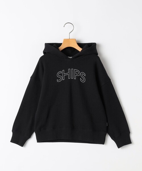 SHIPS（シップス）の「【WEB限定】SHIPS KIDS:100～160cm / SHIPS ラウンド ロゴ パーカ（パーカー・キッズ・ベージュ/ホワイト/ライトブルー/ブラック/グレー・100/110/120/130/140/150/160）」の14枚目の写真