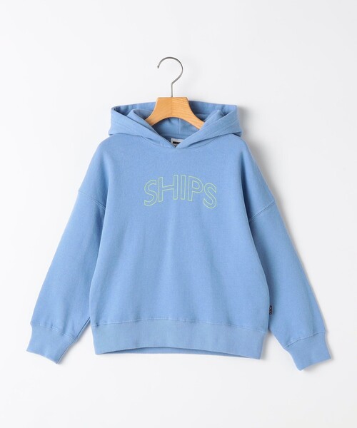 SHIPS（シップス）の「【WEB限定】SHIPS KIDS:100～160cm / SHIPS ラウンド ロゴ パーカ（パーカー・キッズ・ベージュ/ホワイト/ライトブルー/ブラック/グレー・100/110/120/130/140/150/160）」の16枚目の写真