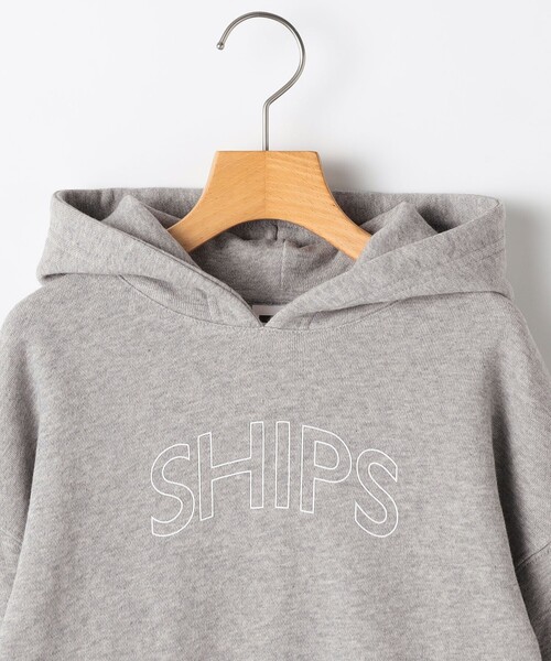 SHIPS（シップス）の「【WEB限定】SHIPS KIDS:100～160cm / SHIPS ラウンド ロゴ パーカ（パーカー・キッズ・ベージュ/ホワイト/ライトブルー/ブラック/グレー・100/110/120/130/140/150/160）」の18枚目の写真