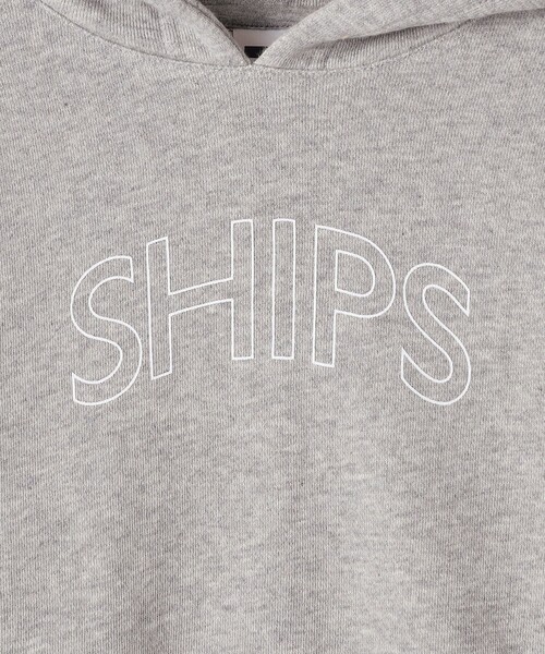 SHIPS（シップス）の「【WEB限定】SHIPS KIDS:100～160cm / SHIPS ラウンド ロゴ パーカ（パーカー・キッズ・ベージュ/ホワイト/ライトブルー/ブラック/グレー・100/110/120/130/140/150/160）」の22枚目の写真
