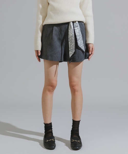 Chick（チック）の「Short pants with ribbon / リボン付き ショートパンツ（その他パンツ・レディース・ブラック/ダークグレー・FREE）」の7枚目の写真