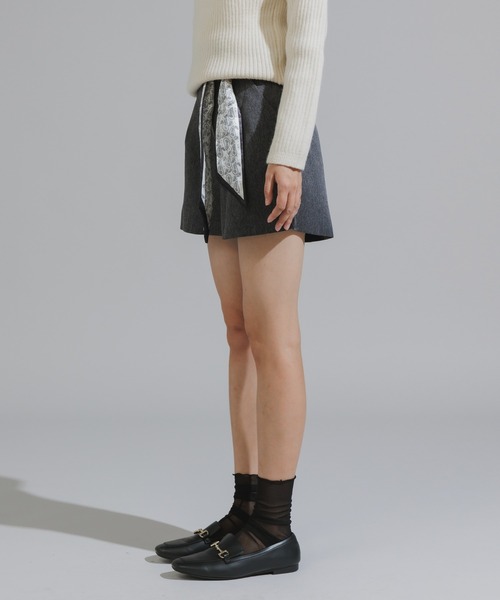 Chick（チック）の「Short pants with ribbon / リボン付き ショートパンツ（その他パンツ・レディース・ブラック/ダークグレー・FREE）」の5枚目の写真