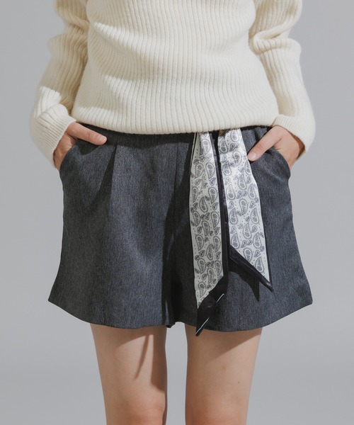 Chick（チック）の「Short pants with ribbon / リボン付き ショートパンツ（その他パンツ・レディース・ブラック/ダークグレー・FREE）」の11枚目の写真
