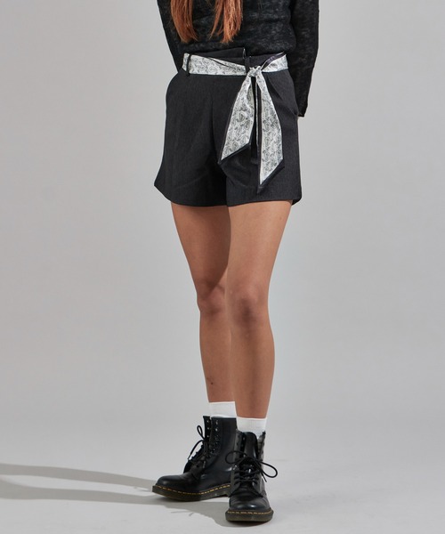 Chick（チック）の「Short pants with ribbon / リボン付き ショートパンツ（その他パンツ・レディース・ブラック/ダークグレー・FREE）」の14枚目の写真