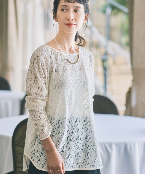 studio CLIP（スタディオクリップ）の「インドレースプルオーバー