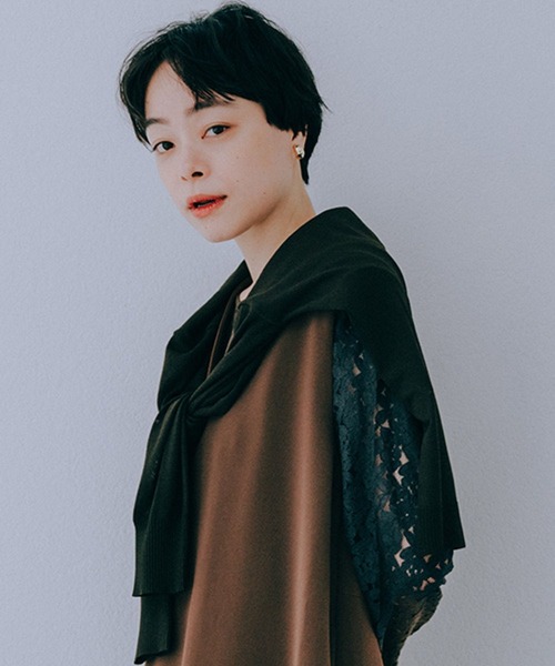 studio CLIP（スタディオクリップ）の「インドレースプルオーバー《オケージョン2025AW》（Tシャツ/カットソー・レディース・ブラック/オフホワイト・FREE）」の8枚目の写真