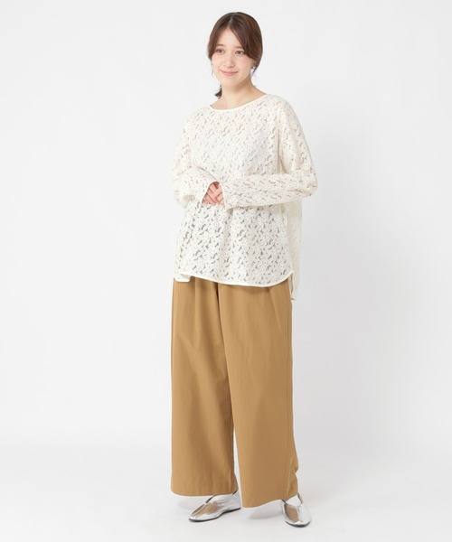 studio CLIP（スタディオクリップ）の「インドレースプルオーバー《オケージョン2025AW》（Tシャツ/カットソー・レディース・ブラック/オフホワイト・FREE）」の13枚目の写真