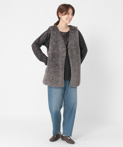 studio CLIP（スタディオクリップ）の「インドレースプルオーバー《オケージョン2025AW》（Tシャツ/カットソー・レディース・ブラック/オフホワイト・FREE）」の22枚目の写真