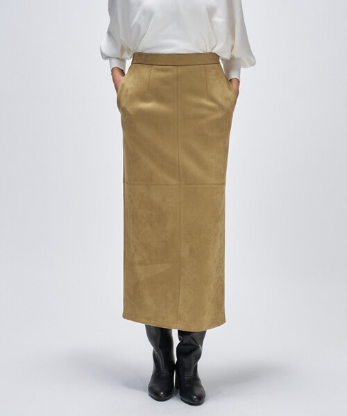 cloenc（クロエンス）の「【セットアップ】アソートIラインスカート（スカート・レディース・ブラウン系/ブラック・03/02/01）」の2枚目の写真