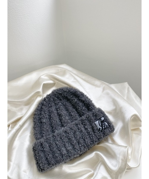 JUMELLE（ジュメロ）の「mix knit cap（ニットキャップ/ビーニー・レディース・チャコール・FREE）」の12枚目の写真