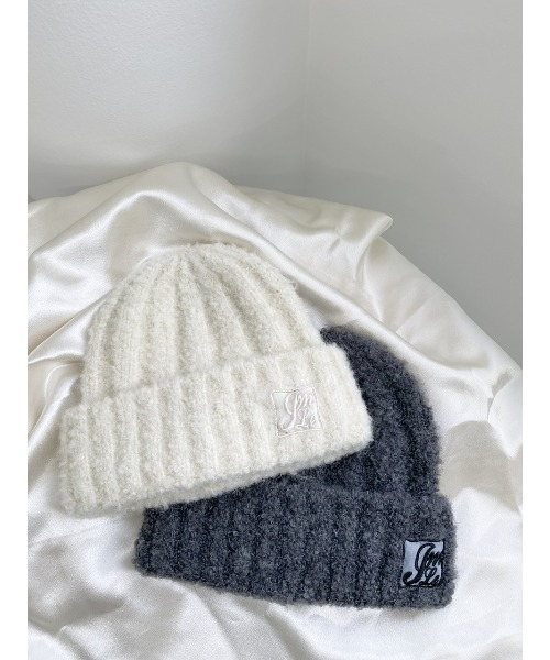 JUMELLE（ジュメロ）の「mix knit cap（ニットキャップ/ビーニー・レディース・チャコール・FREE）」の13枚目の写真
