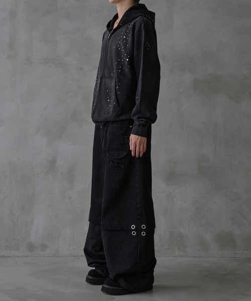 セール】SWEAT PANEL BAGGY PANTS/スウェットパネルバギーパンツ