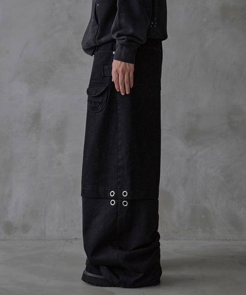 セール】SWEAT PANEL BAGGY PANTS/スウェットパネルバギーパンツ