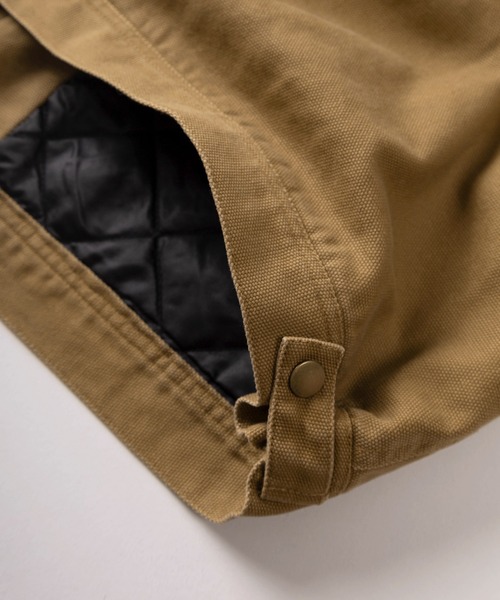 RED KAP（レッドキャップ）の「【77】【RED KAP/レッドキャップ】襟コーデュロイ ワンポイントロゴ ダックジャケット（ブルゾン・メンズ・ベージュ/カーキ/ブラック・L/XL/M）」の9枚目の写真