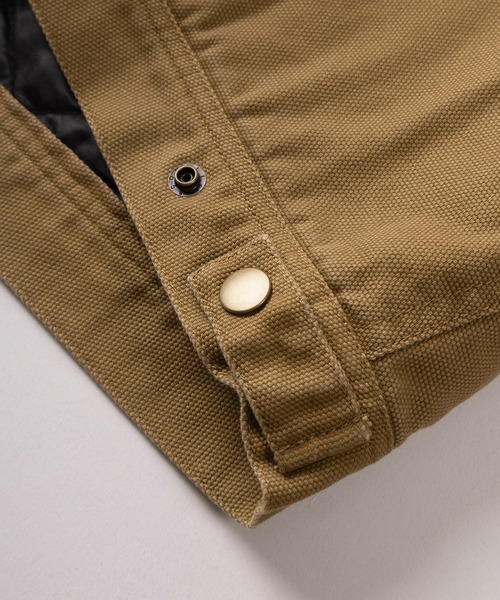 デトロイトジャケット L レッド 赤 企業ロゴ 襟コーデュロイ ダック