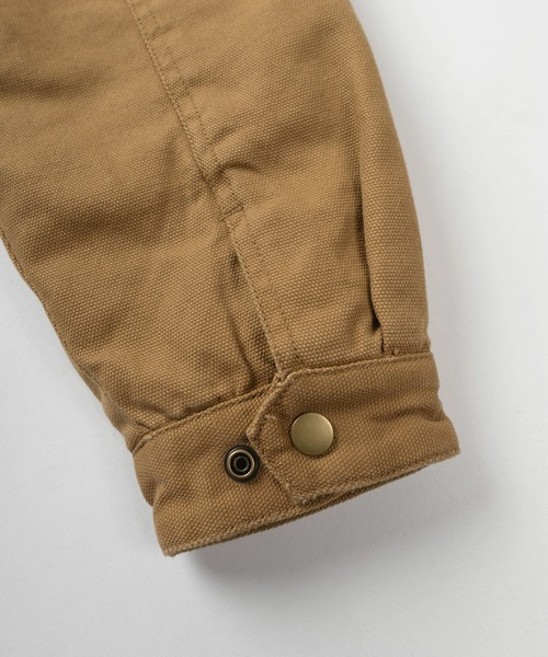 RED KAP(レッドキャップ)の「【77】【RED KAP/レッドキャップ】襟コーデュロイ ピスネームロゴ ダックジャケット/ドローコード/アメカジ/ワーク/ストリート(ブルゾン・メンズ・ベージュ/カーキ/ブラック/ブラック系/ベージュ系/ブラウン系/カーキ系・L/XL/M)」の9枚目の写真