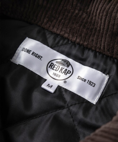 RED KAP(レッドキャップ)の「【77】【RED KAP/レッドキャップ】襟コーデュロイ ピスネームロゴ ダックジャケット/ドローコード/アメカジ/ワーク/ストリート(ブルゾン・メンズ・ベージュ/カーキ/ブラック/ブラック系/ベージュ系/ブラウン系/カーキ系・L/XL/M)」の11枚目の写真