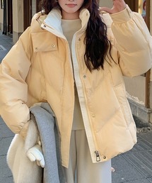 オーバーサイズフーディ中綿ブルゾン