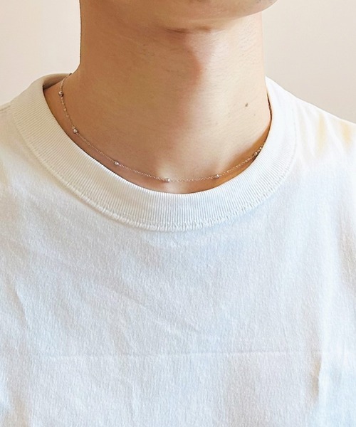 BEATJIVE（ビートジャイブ）の「ショートチェーン ネックレス サージカルステンレス シルバー ゴールド メンズ レディース（ネックレス・メンズ・ゴールド系その他2/シルバー/シルバー系その他2/ゴールド/シルバー系その他/ゴールド系その他/ゴールド系その他3/シルバー系その他3/シルバー系その他4/シルバー系その他5/シルバー系その他7/ゴールド系その他7・FREE）」の5枚目の写真