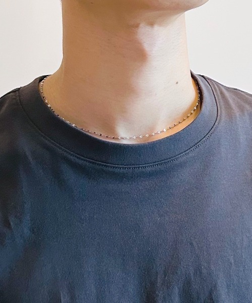 BEATJIVE（ビートジャイブ）の「ショートチェーン ネックレス サージカルステンレス シルバー ゴールド メンズ レディース（ネックレス・メンズ・ゴールド系その他2/シルバー/シルバー系その他2/ゴールド/シルバー系その他/ゴールド系その他/ゴールド系その他3/シルバー系その他3/シルバー系その他4/シルバー系その他5/シルバー系その他7/ゴールド系その他7・FREE）」の6枚目の写真