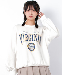 RiCO SUCRE | 【裏起毛】エンブレムロゴプリントトレーナー(スウェット)