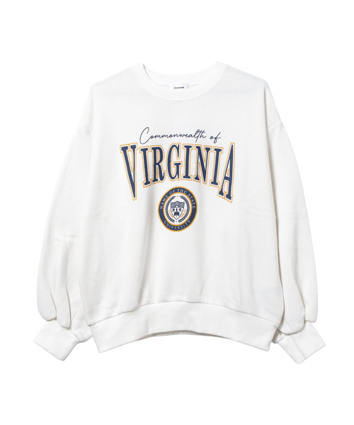 RiCO SUCRE（リコシュクレ）の「【裏起毛】エンブレムロゴプリントトレーナー（スウェット・キッズ・オフホワイト/ネイビー・160/140/150）」の10枚目の写真