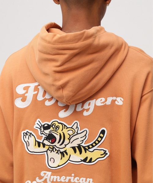 AVIREX（アヴィレックス）の「FLYING TIGER PULLOVER PARKA / フライングタイガー プルオーバーパーカー / AVIREX / アヴィレックス（パーカー・メンズ・グレー/ブラック/オレンジ・MEDIUM/LARGE/X-LARGE/XX-LARGE）」の14枚目の写真