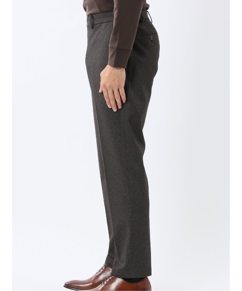 TAKA-Q(タカキュー)の「【ストレッチ イージーケア】タカキュー TechMove ノータック ビジネスパンツ カルゼ茶(セットアップ可能)(スーツパンツ・メンズ・ブラウン・MEDIUM/S/LARGE/X-LARGE/3L)」の11枚目の写真