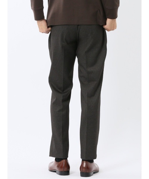 TAKA-Q(タカキュー)の「【ストレッチ イージーケア】タカキュー TechMove ノータック ビジネスパンツ カルゼ茶(セットアップ可能)(スーツパンツ・メンズ・ブラウン・MEDIUM/S/LARGE/X-LARGE/3L)」の8枚目の写真