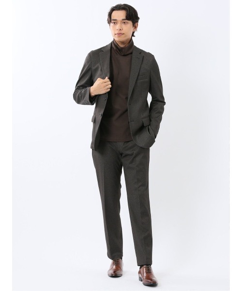 TAKA-Q(タカキュー)の「【ストレッチ イージーケア】タカキュー TechMove ノータック ビジネスパンツ カルゼ茶(セットアップ可能)(スーツパンツ・メンズ・ブラウン・MEDIUM/S/LARGE/X-LARGE/3L)」の18枚目の写真