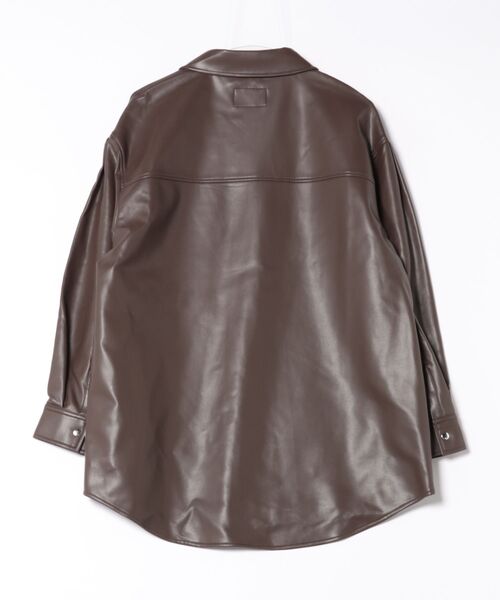 MARY QUANT（マリークワント）の「フェイクレザーシャツ ジャケット