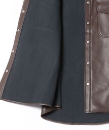 MARY QUANT（マリークワント）の「フェイクレザーシャツ ジャケット