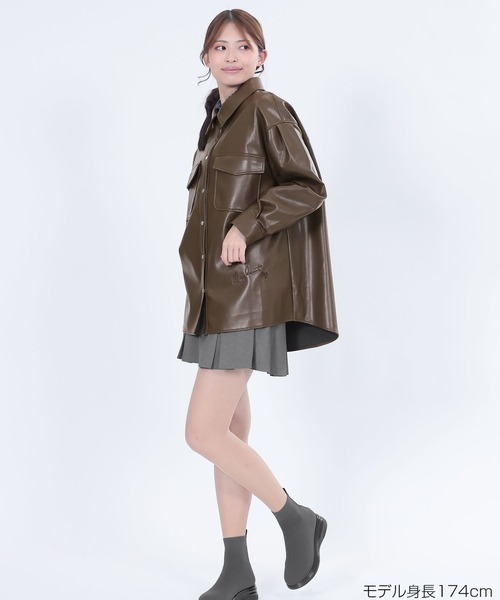 マリークワント　ダークブラウン ジャケット フリーサイズ セール】MARY QUANT × PUBLUX/マリークワント スエードタッチ ワン