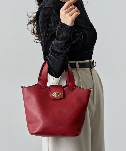 セール】【SETUP7】2Way合皮ツイストロックショルダー SNBD