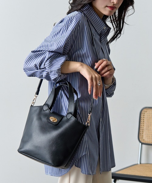 セール】【SETUP7】2Way合皮ツイストロックショルダー SNBD