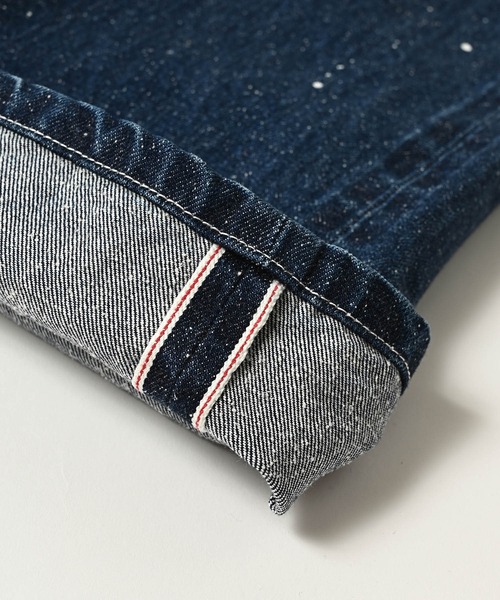 ADAM PATEK(アダムパテック)の「ADAMPATEK/washed riot nep selvedge denim/ヴィンテージ加工ワイドデニムパンツ(AP2528016)(デニムパンツ・レディース・ブルー・1/2/3)」の6枚目の写真