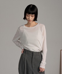 LOWRYS FARM | ナイロンシアータイトＬＳ  606435(Tシャツ/カットソー)