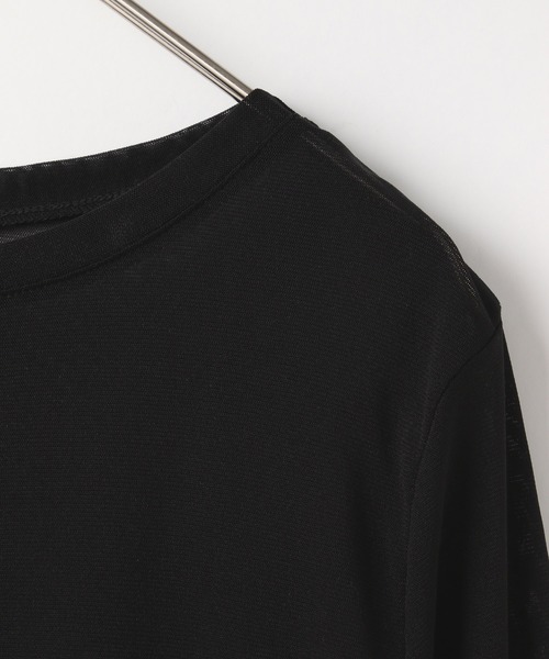 LOWRYS FARM（ローリーズファーム）の「ナイロンシアータイトＬＳ  606435（Tシャツ/カットソー・レディース・ブルー/ブラック/ホワイト/ライトグレー/イエロー・FREE）」の20枚目の写真