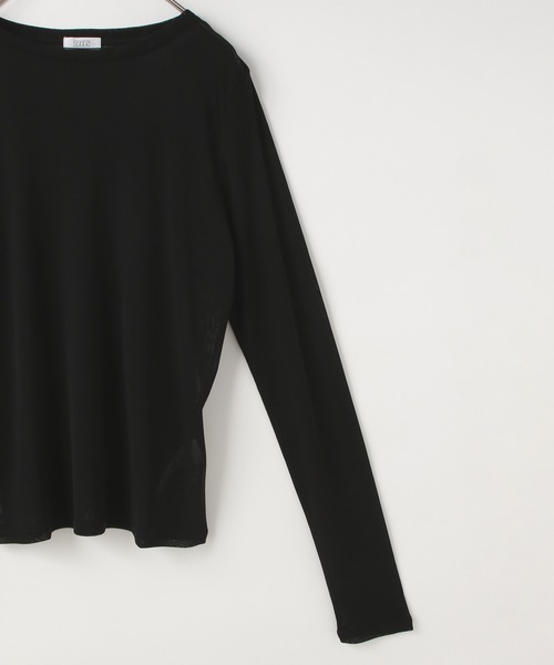 LOWRYS FARM（ローリーズファーム）の「ナイロンシアータイトＬＳ  606435（Tシャツ/カットソー・レディース・ブルー/ブラック/ホワイト/ライトグレー/イエロー・FREE）」の22枚目の写真