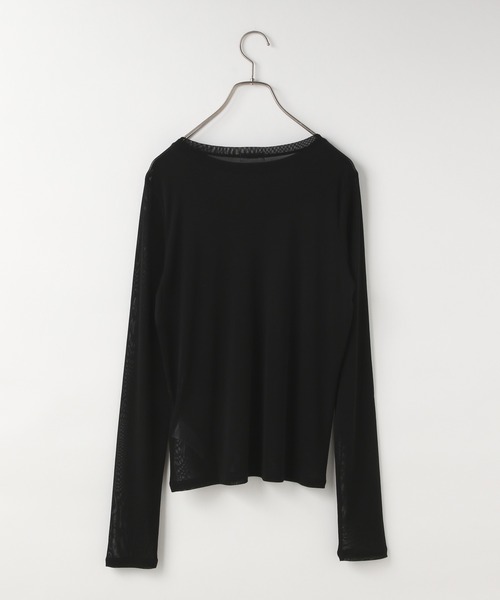 LOWRYS FARM（ローリーズファーム）の「ナイロンシアータイトＬＳ  606435（Tシャツ/カットソー・レディース・ブルー/ブラック/ホワイト/ライトグレー/イエロー・FREE）」の18枚目の写真