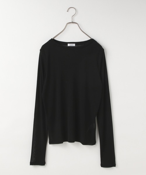 LOWRYS FARM（ローリーズファーム）の「ナイロンシアータイトＬＳ  606435（Tシャツ/カットソー・レディース・ブルー/ブラック/ホワイト/ライトグレー/イエロー・FREE）」の10枚目の写真