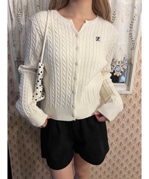 PHILLY | ワンポイントケーブルカーディガン(カーディガン/ボレロ)