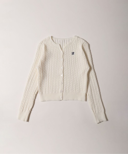 PHILLY(フィリー)の「ワンポイントケーブルカーディガン(カーディガン/ボレロ・レディース・アイボリー・FREE)」の12枚目の写真