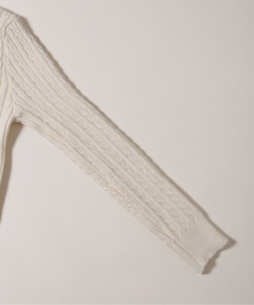 PHILLY(フィリー)の「ワンポイントケーブルカーディガン(カーディガン/ボレロ・レディース・アイボリー・FREE)」の15枚目の写真