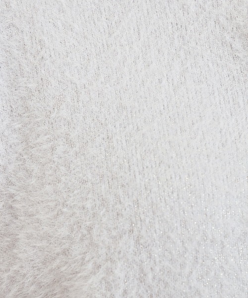 ASTORIA ODIER（アストリアオディール）の「ラメフェザービジューボタンカーディガン（カーディガン/ボレロ・レディース・サックスブルー/チャコールグレー/ホワイト/ピンク・MEDIUM）」の19枚目の写真