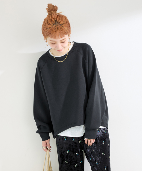 B.C STOCK(ベーセーストック)の「《追加8》手洗い可 / ダンボールコクーンプルオーバー(Tシャツ/カットソー・レディース・ホワイト/ブラウン/ネイビー/チャコールグレー/カーキ・FREE)」の20枚目の写真